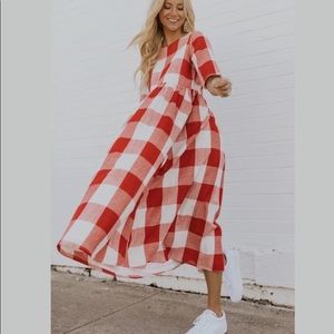 Roolee Maddie Buffalo Check Plaid Dress